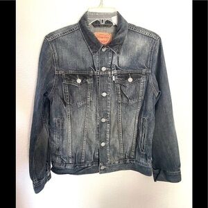 LEVIS denim jean trucker jacket size youth large